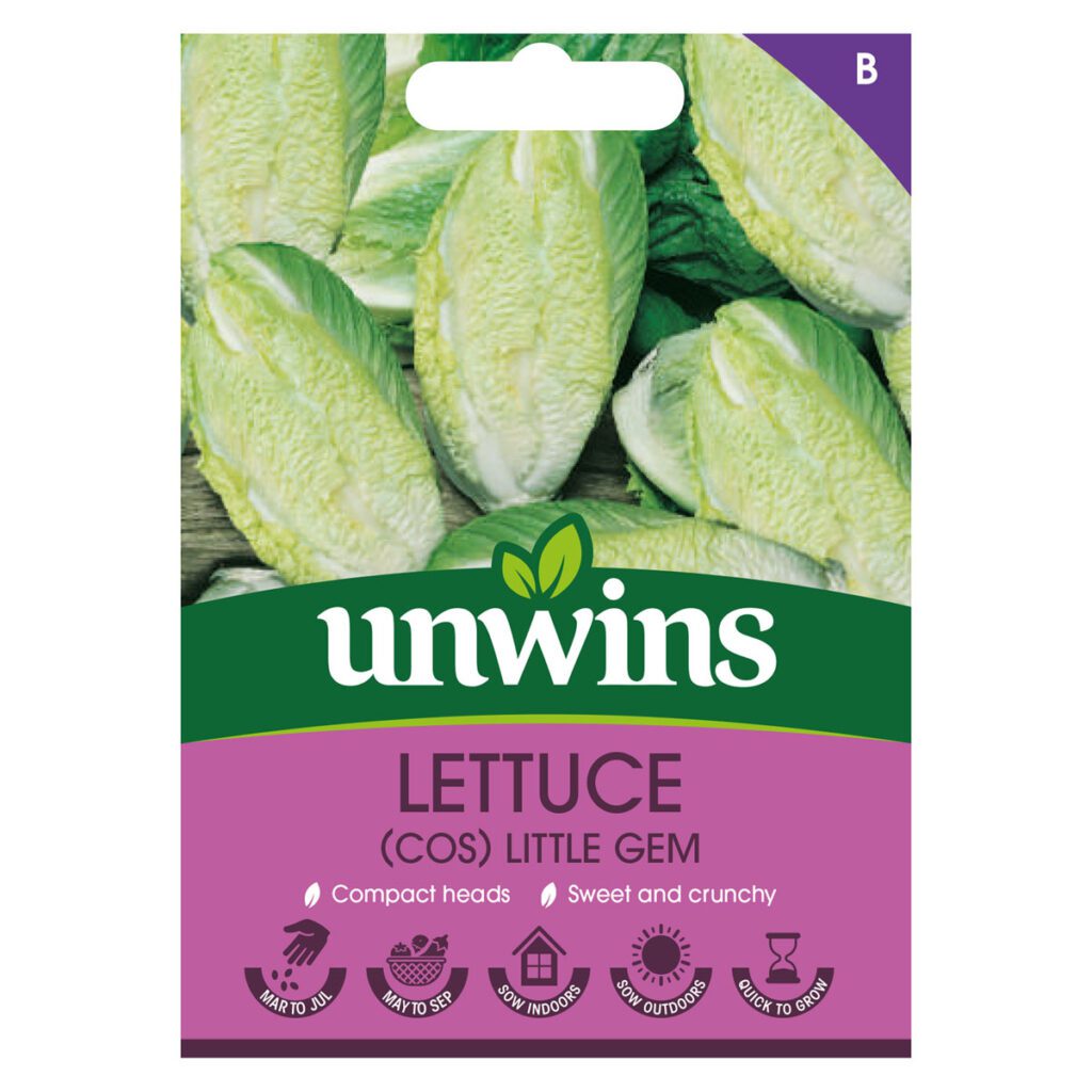 Unwins Lettuce Little Gem Seeds 5051618031950 2